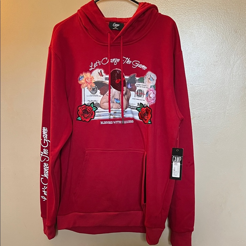 Camp Red Graphic Hoodie for Men